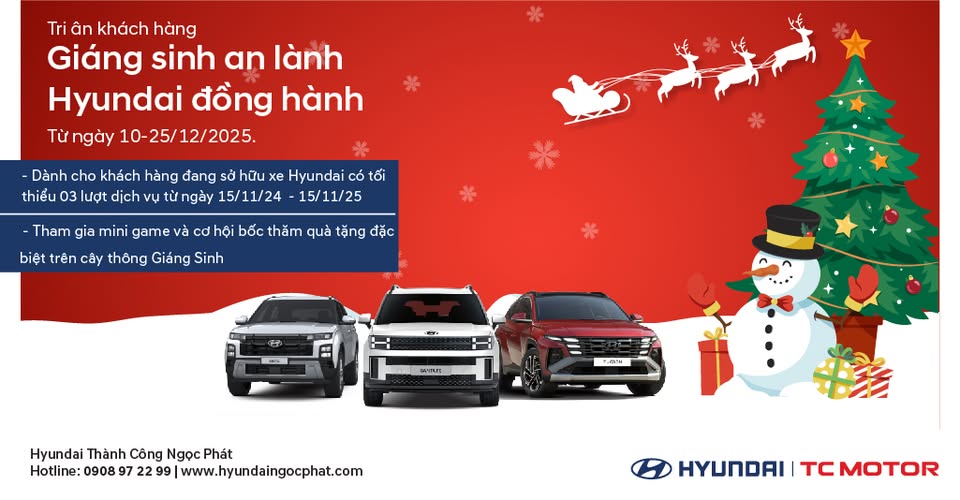 GIÁNG SINH AN LÀNH - HYUNDAI ĐỒNG HÀNH